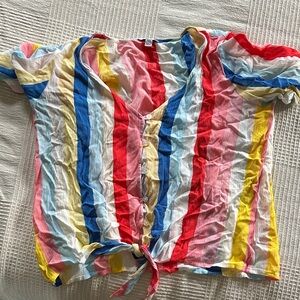 Love, Fire Multicolor Striped Blouse